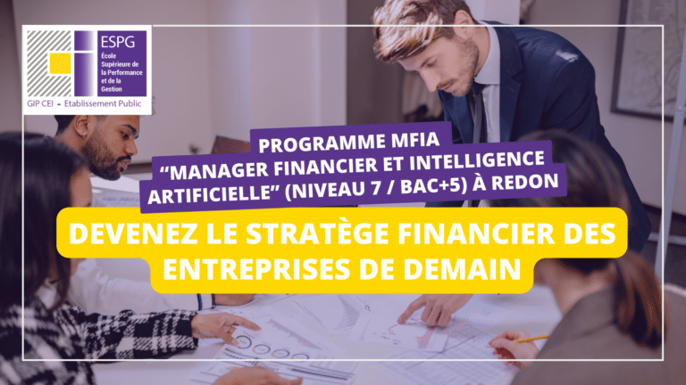 Visuel web Article formation Manager financier et IA-MFIA ESPG